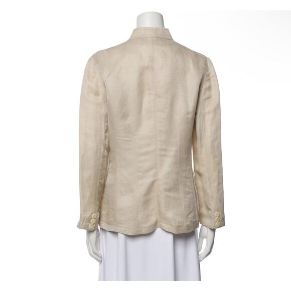 Lafayette 148 Linen Utility Jacket size 16 beige - Picture 9 of 9
